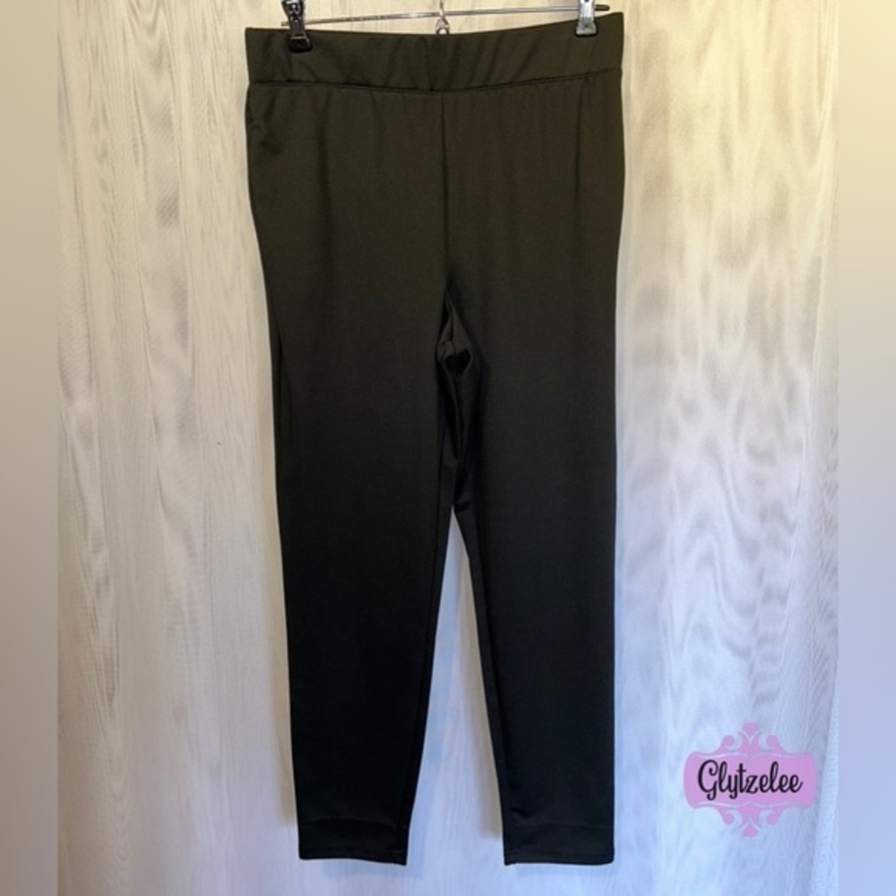 EMPETUA Black High Rise‎ Shaping Leggings Faux Pockets Women’s Size M